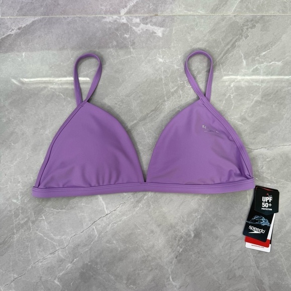 Speedo Other - Women’s Speedo Triangle Bikini Top Adjustable Straps UPF 50+ Removable Pads XL